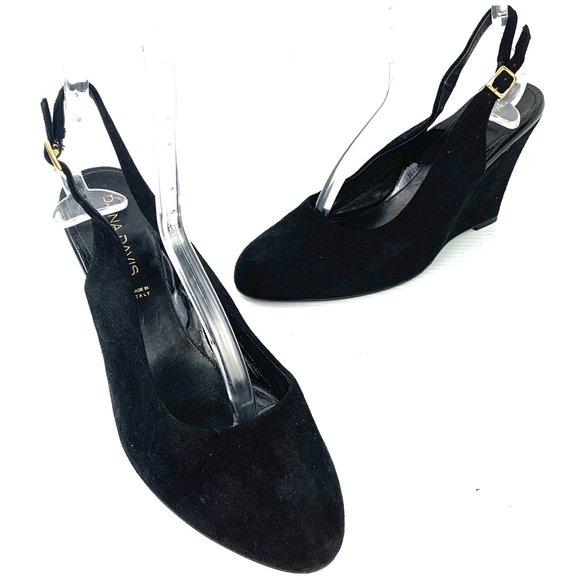 DANA DAVIS 'Cervinia' Slingback Wedge Heels - Picture 11 of 11